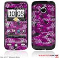 HTC Droid Eris Skin HEX Mesh Camo 01 Pink