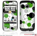 HTC Droid Eris Skin - Lots of Dots Green on White