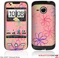 HTC Droid Eris Skin - Kearas Flowers on Pink