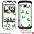 HTC Droid Eris Skin - Christmas Holly Leaves on White
