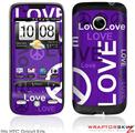 HTC Droid Eris Skin - Love and Peace Purple