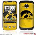 HTC Droid Eris Skin - Iowa Hawkeyes Tigerhawk Black on Gold