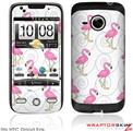 HTC Droid Eris Skin - Flamingos on White