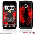 HTC Droid Eris Skin - Big Kiss Red on Black