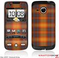 HTC Droid Eris Skin - Plaid Pumpkin Orange