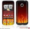 HTC Droid Eris Skin - Fire on Black