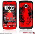 HTC Droid Eris Skin - Big Kiss Black on Red