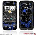 HTC Droid Eris Skin - Twisted Garden Gray and Blue