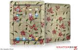 iPad Skin Flowers and Berries Red
