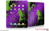 iPad Skin Halftone Splatter Green Purple