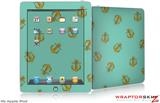 iPad Skin Anchors Away Seafoam Green