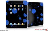 iPad Skin - Lots of Dots Blue on Black