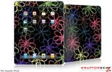 iPad Skin - Kearas Flowers on Black