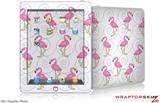 iPad Skin - Flamingos on White