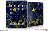 iPad Skin - Twisted Garden Blue and Yellow
