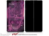 Flaming Fire Skull Hot Pink Fuchsia - Decal Style skin fits Zune 80/120GB  (ZUNE SOLD SEPARATELY)