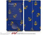 Anchors Away Blue - Decal Style skin fits Zune 80/120GB  (ZUNE SOLD SEPARATELY)