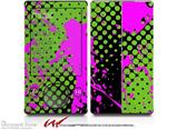 Halftone Splatter Hot Pink Green - Decal Style skin fits Zune 80/120GB  (ZUNE SOLD SEPARATELY)