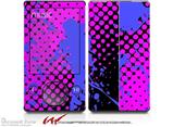 Halftone Splatter Blue Hot Pink - Decal Style skin fits Zune 80/120GB  (ZUNE SOLD SEPARATELY)