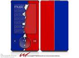 Ripped Colors Blue Red - Decal Style skin fits Zune 80/120GB  (ZUNE SOLD SEPARATELY)