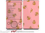 Anchors Away Pink - Decal Style skin fits Zune 80/120GB  (ZUNE SOLD SEPARATELY)