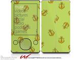 Anchors Away Sage Green - Decal Style skin fits Zune 80/120GB  (ZUNE SOLD SEPARATELY)