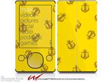 Anchors Away Yellow - Decal Style skin fits Zune 80/120GB  (ZUNE SOLD SEPARATELY)