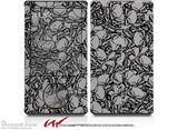 Scattered Skulls Gray - Decal Style skin fits Zune 80/120GB  (ZUNE SOLD SEPARATELY)
