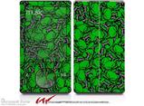 Scattered Skulls Green - Decal Style skin fits Zune 80/120GB  (ZUNE SOLD SEPARATELY)