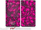 Scattered Skulls Hot Pink - Decal Style skin fits Zune 80/120GB  (ZUNE SOLD SEPARATELY)
