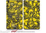 Scattered Skulls Yellow - Decal Style skin fits Zune 80/120GB  (ZUNE SOLD SEPARATELY)