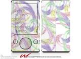 Neon Swoosh on White - Decal Style skin fits Zune 80/120GB  (ZUNE SOLD SEPARATELY)