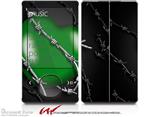 Barbwire Heart Green - Decal Style skin fits Zune 80/120GB  (ZUNE SOLD SEPARATELY)