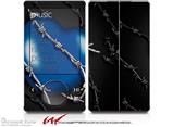 Barbwire Heart Blue - Decal Style skin fits Zune 80/120GB  (ZUNE SOLD SEPARATELY)