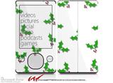 Christmas Holly Leaves on White - Decal Style skin fits Zune 80/120GB  (ZUNE SOLD SEPARATELY)