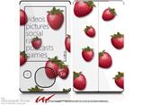 Strawberries on White - Decal Style skin fits Zune 80/120GB  (ZUNE SOLD SEPARATELY)
