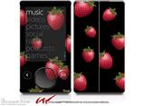 Strawberries on Black - Decal Style skin fits Zune 80/120GB  (ZUNE SOLD SEPARATELY)