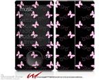 Pastel Butterflies Pink on Black - Decal Style skin fits Zune 80/120GB  (ZUNE SOLD SEPARATELY)