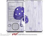 Mushrooms Purple - Decal Style skin fits Zune 80/120GB  (ZUNE SOLD SEPARATELY)