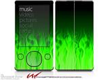 Fire Green - Decal Style skin fits Zune 80/120GB  (ZUNE SOLD SEPARATELY)