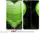 Glass Heart Grunge Green - Decal Style skin fits Zune 80/120GB  (ZUNE SOLD SEPARATELY)