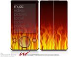 Fire on Black - Decal Style skin fits Zune 80/120GB  (ZUNE SOLD SEPARATELY)