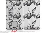 Petals Gray - Decal Style skin fits Zune 80/120GB  (ZUNE SOLD SEPARATELY)