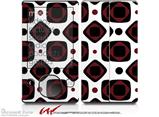 Red And Black Squared - Decal Style skin fits Zune 80/120GB  (ZUNE SOLD SEPARATELY)