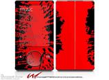 Big Kiss Black on Red - Decal Style skin fits Zune 80/120GB  (ZUNE SOLD SEPARATELY)