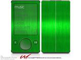 Simulated Brushed Metal Green - Decal Style skin fits Zune 80/120GB  (ZUNE SOLD SEPARATELY)