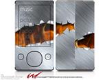Ripped Metal Fire - Decal Style skin fits Zune 80/120GB  (ZUNE SOLD SEPARATELY)