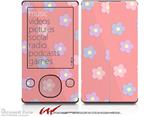 Pastel Flowers on Pink - Decal Style skin fits Zune 80/120GB  (ZUNE SOLD SEPARATELY)