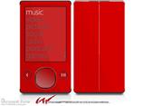 Solids Collection Red - Decal Style skin fits Zune 80/120GB  (ZUNE SOLD SEPARATELY)