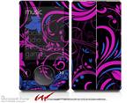Twisted Garden Hot Pink and Blue - Decal Style skin fits Zune 80/120GB  (ZUNE SOLD SEPARATELY)